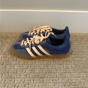 Adidas Gazelle Blue and Cream Sneakers